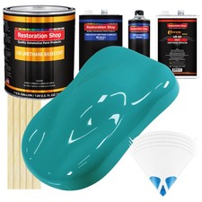 Bright Racing Aqua Gallon Urethane Basecoat Clearcoat Car Auto Paint Fast Kit