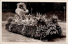 1938, East Side Commercial Club Float, PORTLAND, Oregon Real Photo Postcard