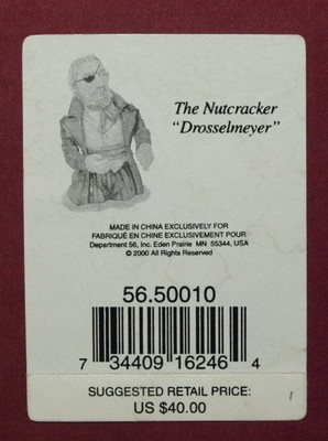 Dept 56 Candle Crown The Nutcracker ''Drosselmeyer'' Brand New