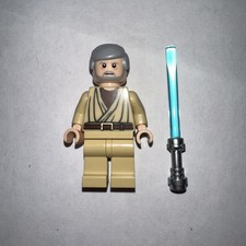 LEGO Star Wars Obi-Wan Kenobi - Antiguo Turrón Claro Alumnos Blancos SW0274 Minifigura