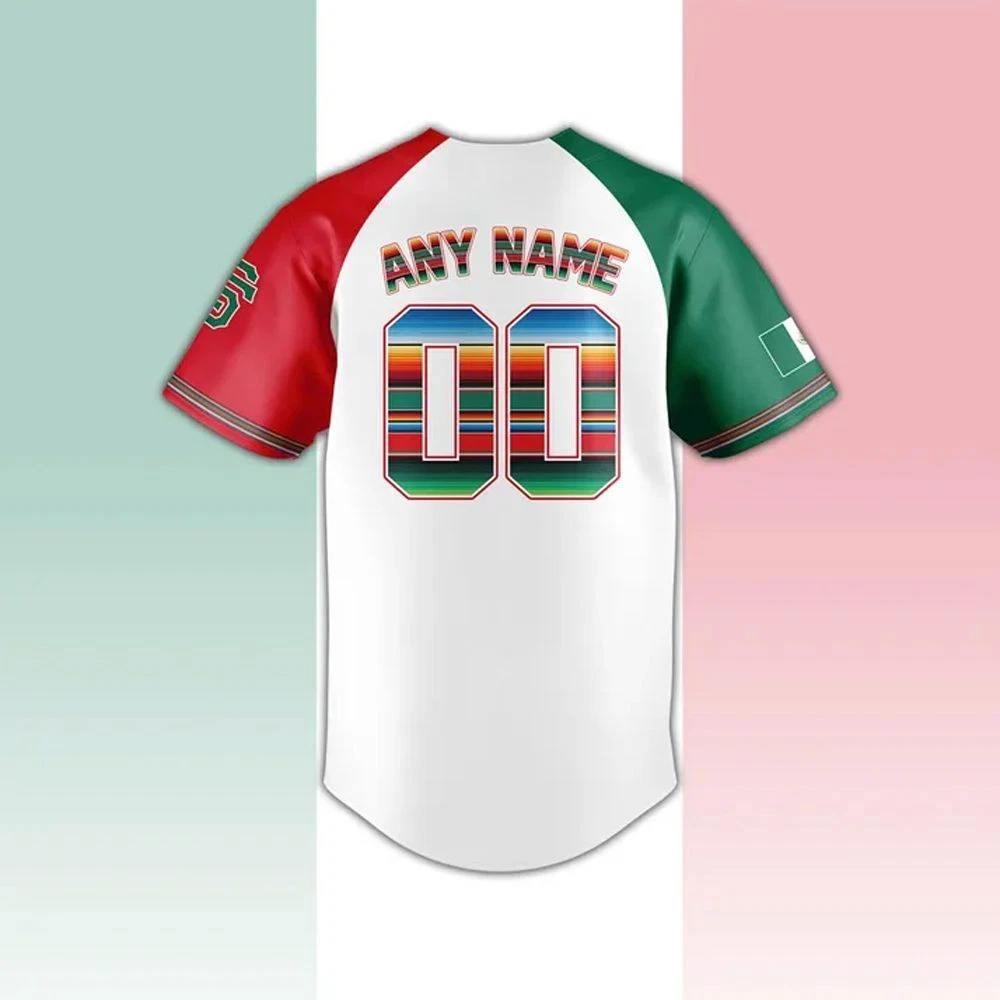 Custom 2025 San Francisco Giants Mexican Heritage Edition 3D Print White Jersey