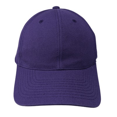 Decky Strapback Baseball Cap Purple One Size Adjustable 6 Panel  Blank