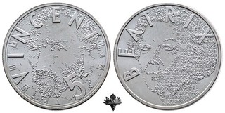 NIEDERLANDE 5 euro 2003 SILVER Silbermünze Beatrix Netherlands