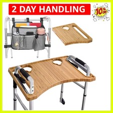 Walker Tray  Storage Bag Combo with Cup Holder, Large Capacity, Water-Resist...