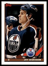 1991-92 Topps Jeff Beukeboom Edmonton Oilers #284