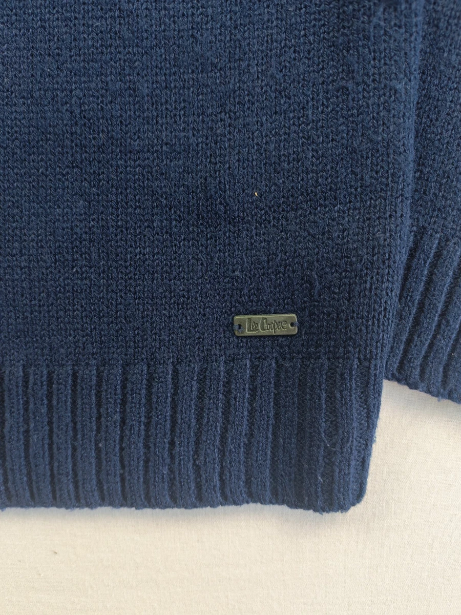 Suéter con Capucha Lee Cooper Fair Isle Azul Marino M