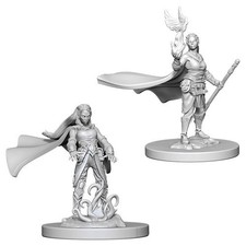 WZK72642 Dungeons  Dragons Nolzur s Unpainted Miniatures: Elf Female Druid