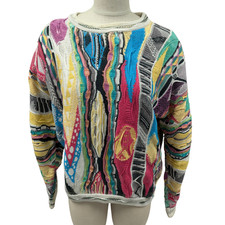 Vintage 90's Y2K Coogi Australia Men's 100 Mercerised Cotton Sweater M 