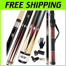 2-Piece Pool Cue  Case Set - Various Colors