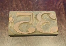 Vintage Letterpress Blok drukarski - 35 centów