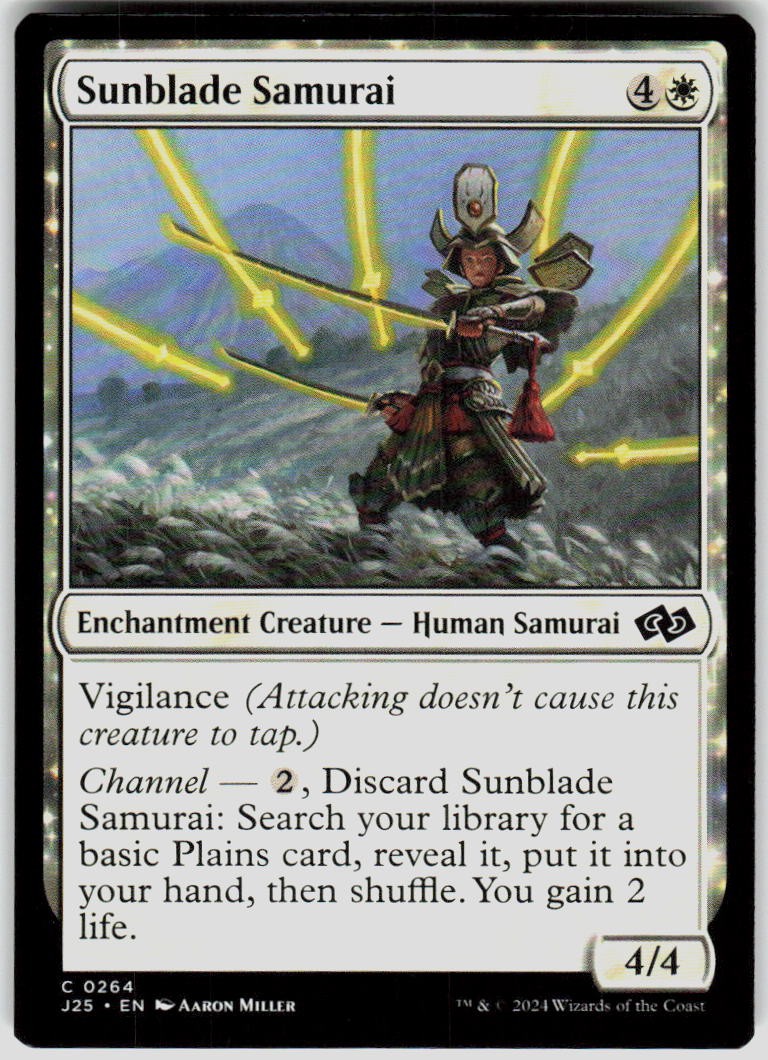 Sunblade Samurai 264 Foundations Jumpstart Magic the Gathering MTG