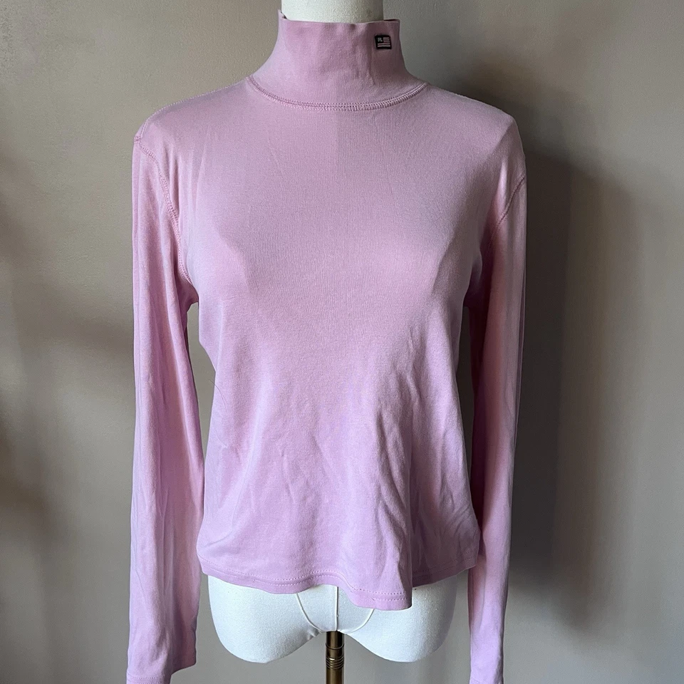 De Colección Polo Ralph Lauren Mujer Bebé Rosa Cuello Simulado Manga Larga Talla M 100% Algodón Foto 4 de 4