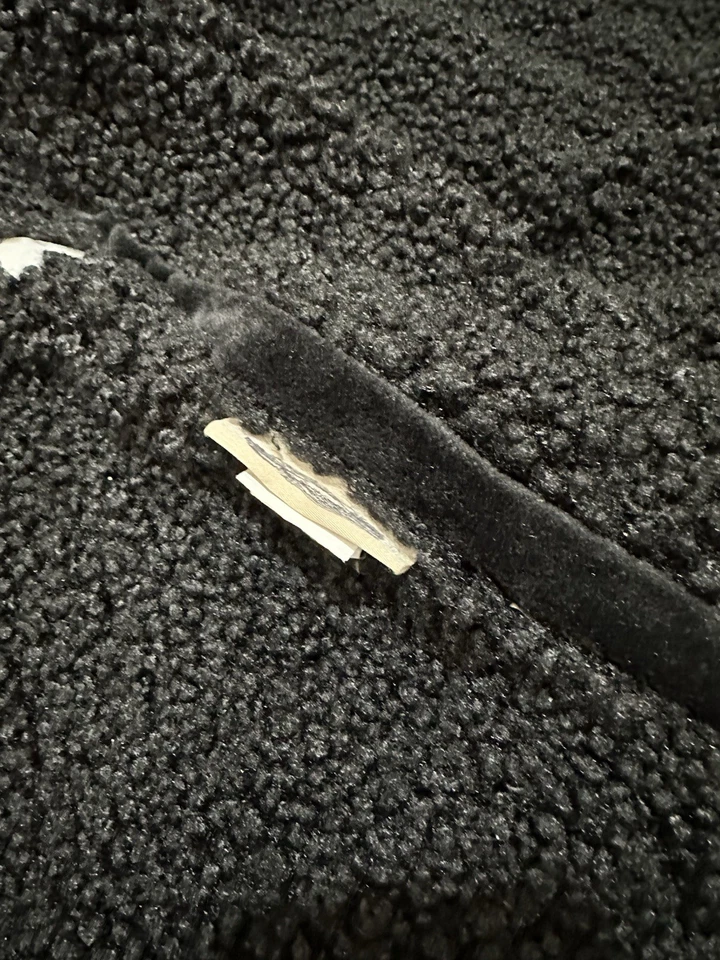 Pottery Barn Teen Black Basketball Bean Bag Slipcover  Faux Fur Large 41" - Image 2 of 2