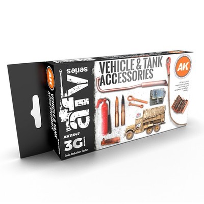 AFV Acrylfarben Set für Panzerzubehör 6 Farben von AK Interactive Neu