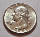 1963-D Washington Quarter • 90% Silver •Circulated with Strong Luster • X124
