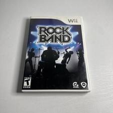Rock Band Wii Game (Nintendo Wii) Tested And Working
