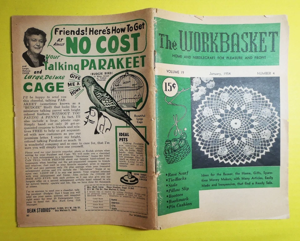 The Workbasket Magazine Pamphlet August 1948 Home And Needlecraft - Image 2 of 3