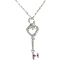 [Usato] Ciondolo/collana chiave cuore TIFFANY 925/J111-89