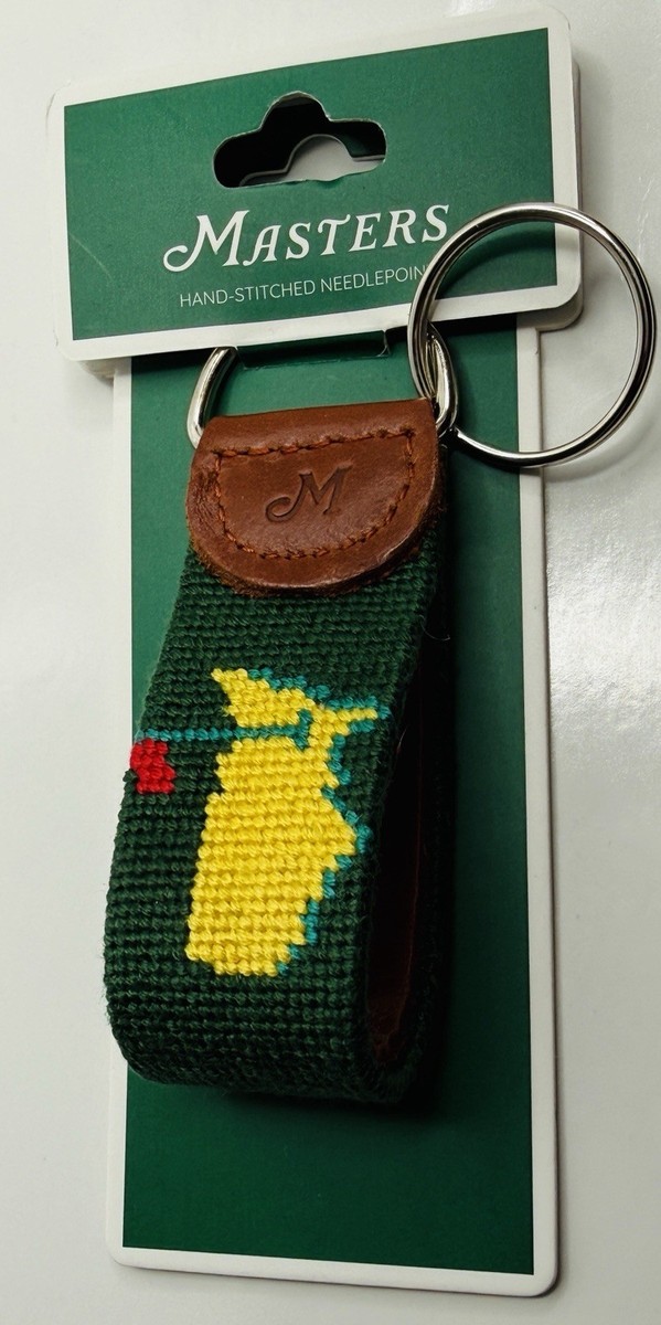 2026 Masters Augusta National Needlepoint Keychain Handmade