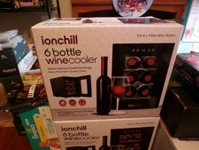 IONCJILL 6 BOTTLE WINE COOLER TEMP CONTROL/LED [LOWEST ON eBay] NEW SEALED FR SH