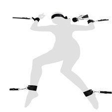 UTIMI Bettfesseln Set Handschellen Fußfesseln Peitsche Augenbinde