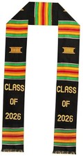 Kente Stole Class of 2026   Authentic African Kente Graduation Stole 2026