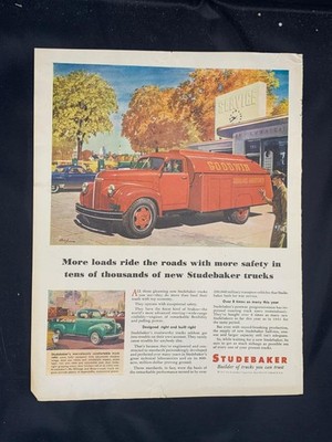 Magazine Ad* - 1947 - Studebaker Truck - Gasoline