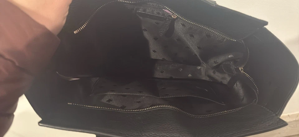 Bolso de hombro Kate Spade mediano de cuero negro para mujer Foto 3 de 4