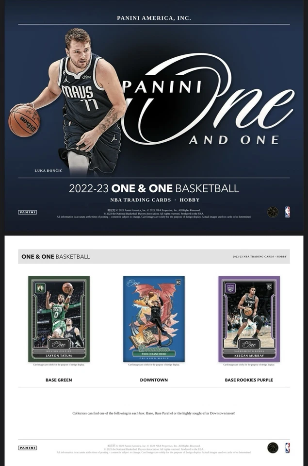 2022/23 Panini One & One NBA Basketball Factory Sealed Hobby Card Box Downtown! - Image 3 of 4