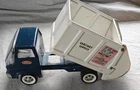 VINTAGE CIRCA 1960'S TONKA PRESSED STEEL GARBAGE TRUCK SANITARY SERVICE