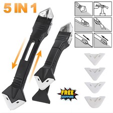 5 in 1 Silicone Sealant Remover Tool Kit Set Scraper Caulking Mould Removal DIY
