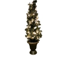 Celebrations Prelit Oregan Porch Tree 4" Tall 100 Lights 22" Diameter Ace