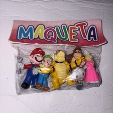 Maqueta Toy MEXICAN FIGURES Mario Luigi DK Toad Peach Browser 6 Figures