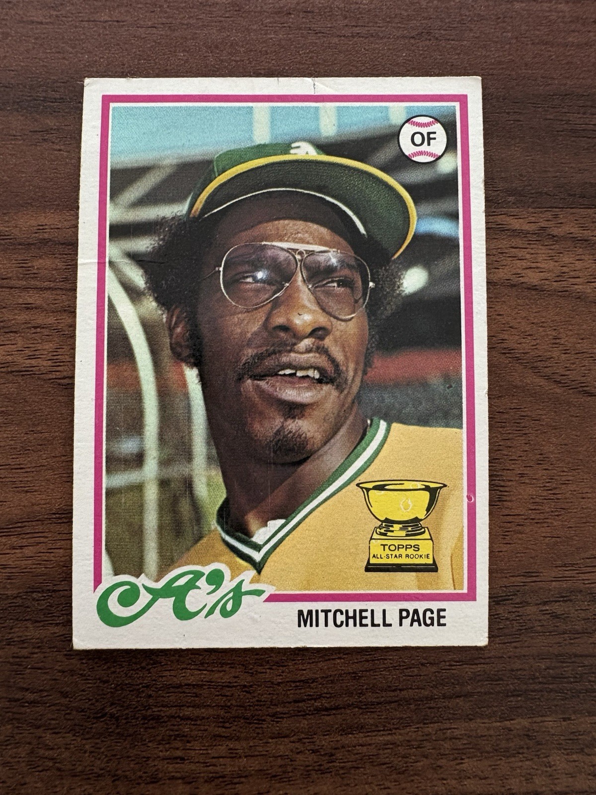 1978 Topps Mitchell Page Rookie Oakland Athletics #55 VG