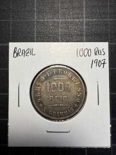 Brazil Silver 1000 Reis 1907