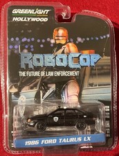 GREENLIGHT ROBOCOP 1986 FORD TAURUS LX BLACK POLICE CAR . SEE COMBINED OFFERS!