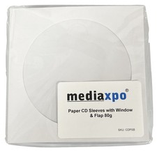 2000 Paper CD Sleeves with Window  Flap