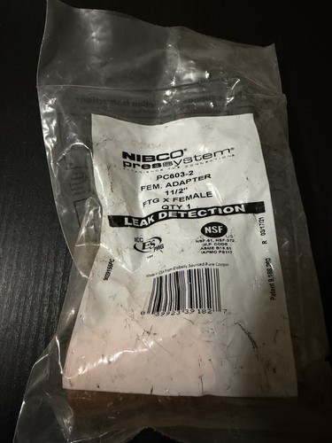 Nibco PC603-2 1-1/2 in. Copper Press Street Female Adapter 9029155PC