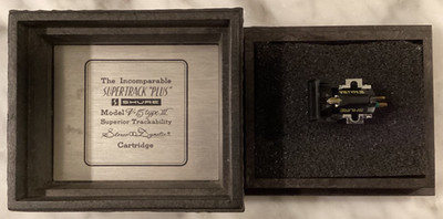 SHURE V15 TYPE III CARTRIDGE AND NEW AFTER MARKET VN35E STYLUS IN DISPLAY CASE .