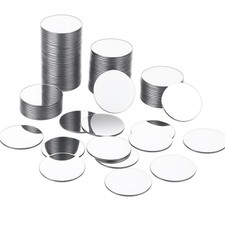 100 Pcs 1 Inch Mini Acrylic Round Mirrors Self Adhesive Mirror Stickers