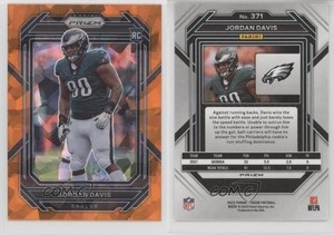 2022 Panini Prizm Rookies Orange Ice Prizm Jordan Davis #371 Rookie RC