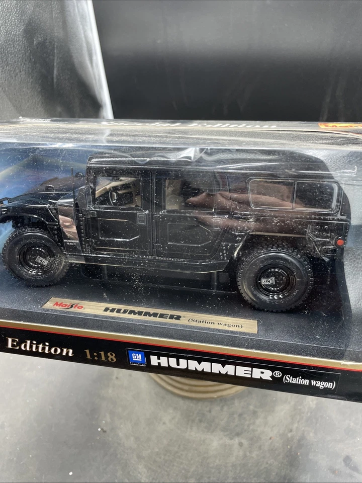 Maisto Special Edition 1998 Black Hummer Station Wagon 1:18 Scale NIB - Image 2 of 4