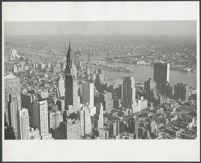 Manhattan and Queens,New York,Roosevelt Island,Queensboro Bridge,1952
