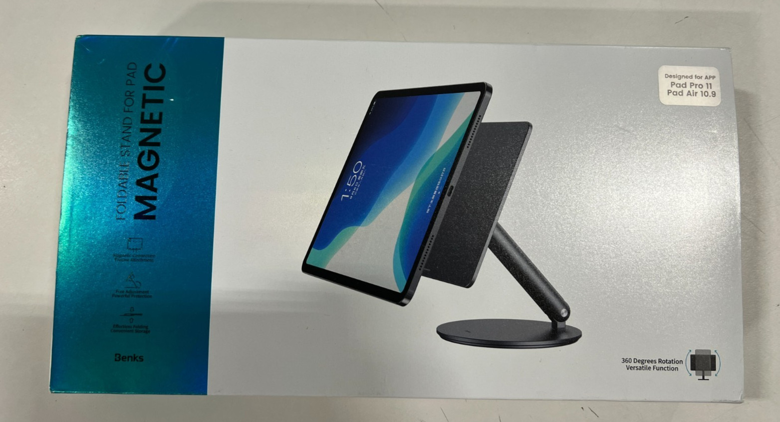 BENKS Magnetic iPad Stand Holder for 10.9 Inch, Foldable Portable