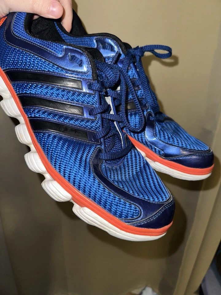 Adidas Entrenador de Velocidad para Hombres 2 Azul Zapatos para Correr Tenis con Cordones Talla 13 Foto 4 de 4