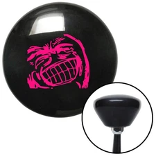 Pink Big Grin Meme Black Retro Shift Knob w/ M16x1.5 Insert Shifter Auto Manual