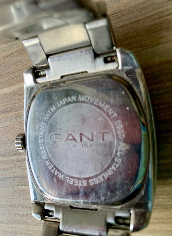 GANT - MODÈLE SPORT - BOÎTIER CARRÉ - IVY LEAGUE USA - AVEC BOÎTE - SUPER ÉTAT - Photo 4/4