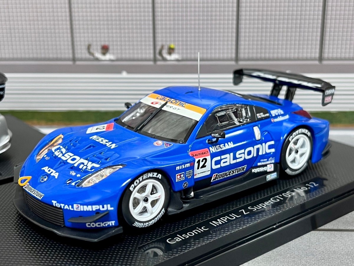 EBBRO 1/43 Super GT500 2005 CALSONIC IMPUL Z No. 12, NISMO MOTUL Z