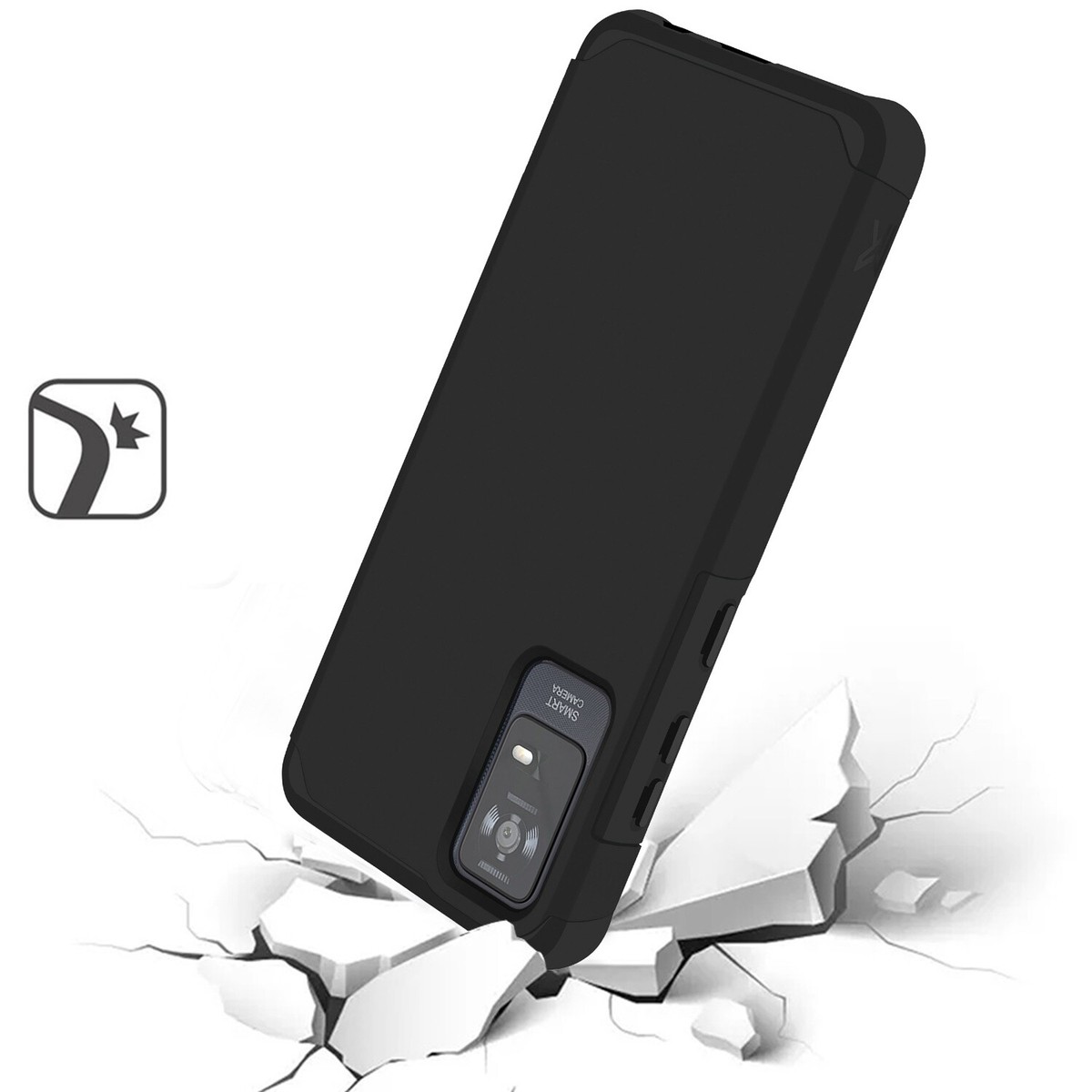 Pour TCL ION V 2023 Coque, Noir Souple Silicone Ultra Mince TPU Cover