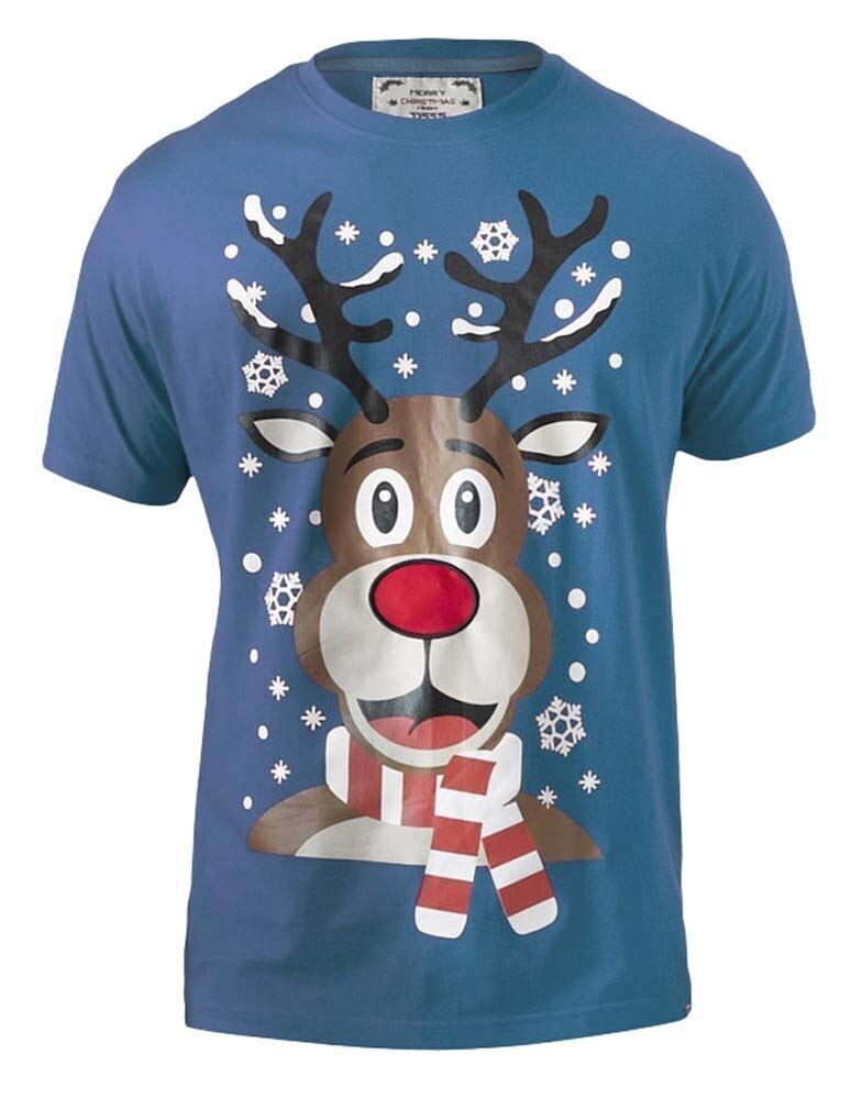Rudy-D555 Camiseta De Navidad Impresa Con Luces Y Música